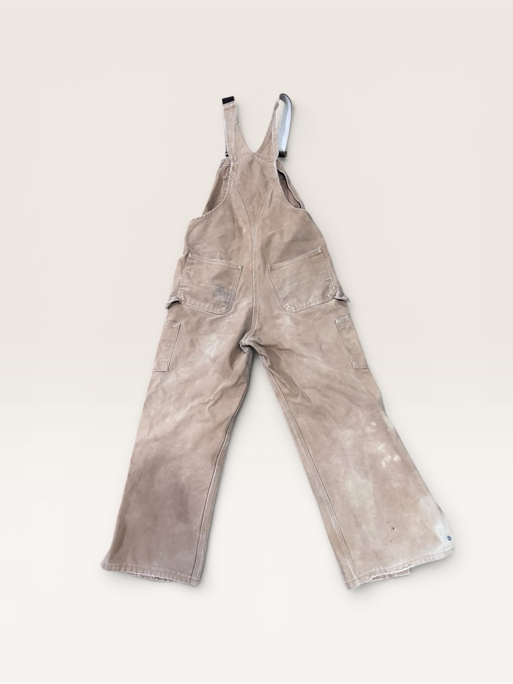 Vintage 2016 Carhartt R37 Duck Bib Overalls Brown 32x30 - Picture 2 of 6